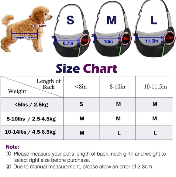 Pawaboo Large Dog/Cat Sling Pet Carrier - Picture 5 of 5